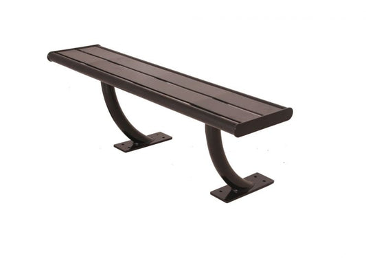 Hartford Bench without back  - Slat Powder Coated