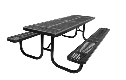 Extra Heavy Duty Rectangular Table 8-feet / Portable/Surface Mount / Perforated