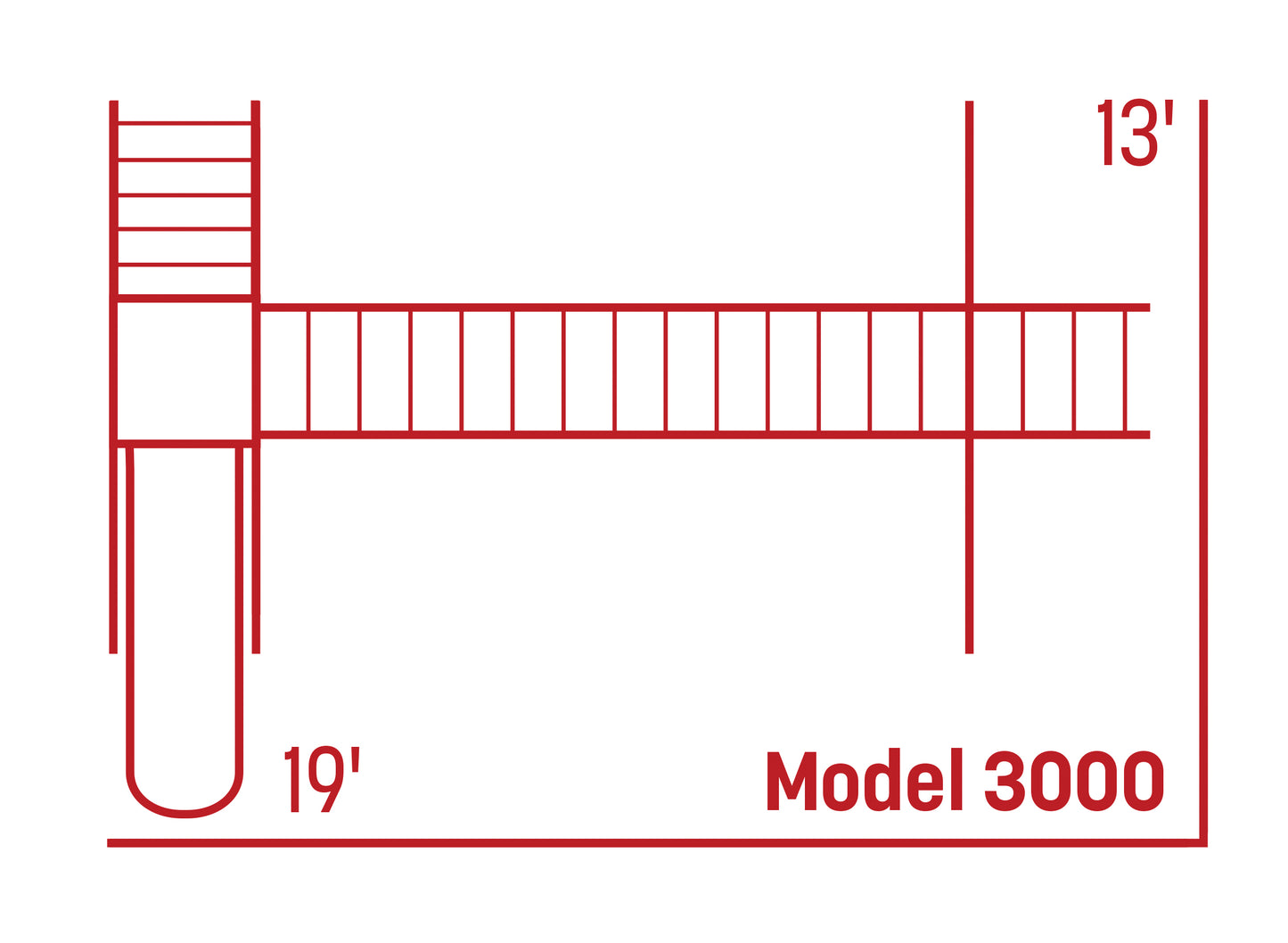 Amish Wood Swingset - 2’x2′, 5′ Deck Height, Trapeze, Lawn Swing, Wood Glider