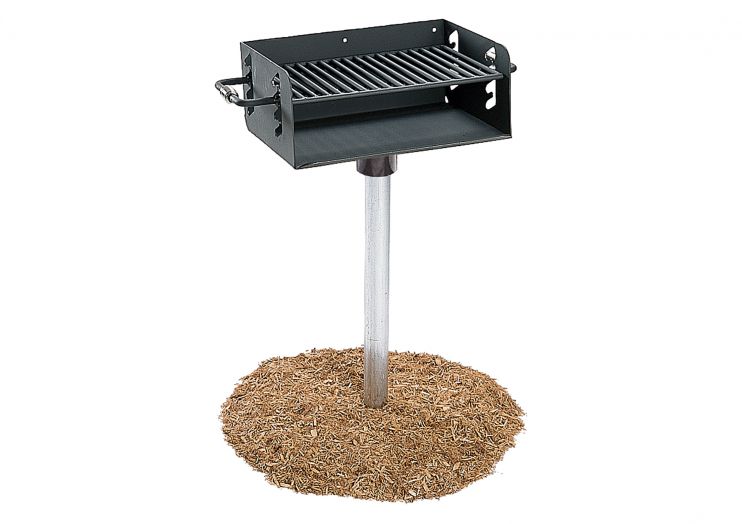 Adjustable Rotating Grill ROTATING PEDESTAL GRILL W/ 3 1/2" O.D. POST (280 SQ. INCH)