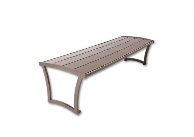 Madison Benches (PC Metal Slats) 6' MADISON BENCH, W/OUT BACK, SLATS, PC FRAME