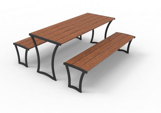 Madison IPE Tables (Wood Tables) Madison Table IPE Wood, Standard / 6-feet / Portable/ Surface Mount