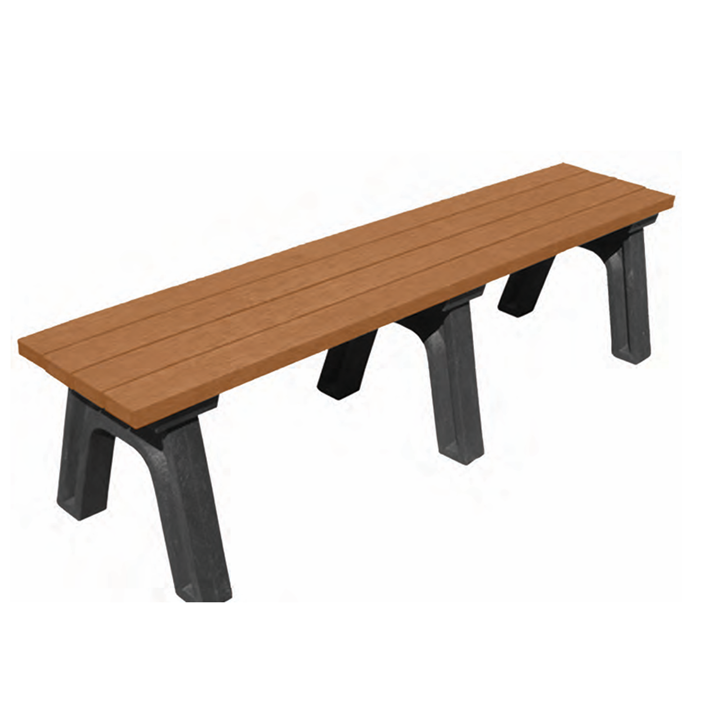 6' Flat Poly Bench