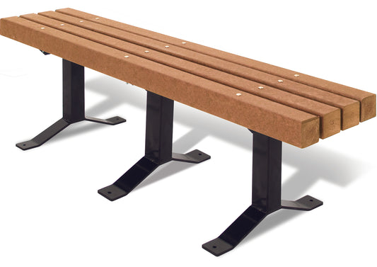 Recycled Bench with Back, 2 x 4 Planks