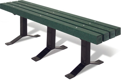 Recycled Bench with Back, 2 x 4 Planks