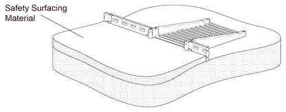 ADA Half Ramp System for use with 8" or 12" borders