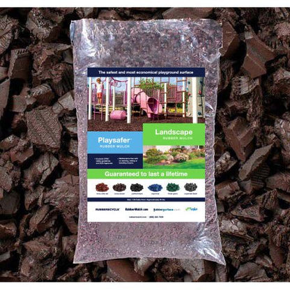 Playsafer Rubber Mulch - Pallet of 40lb. Bags (50 bags)