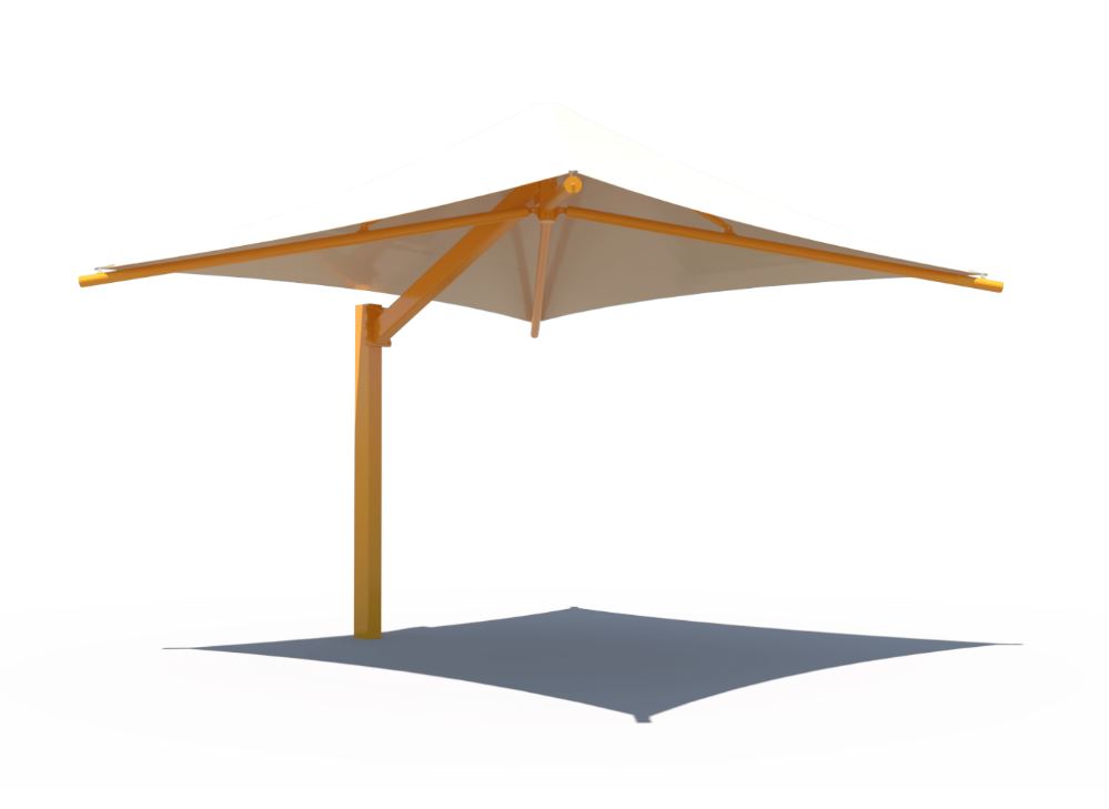 Square Cantilever Waterproof Umbrella Shade Default Title