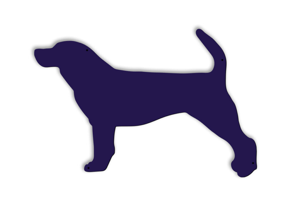 Dog Silhouette Fence Sign