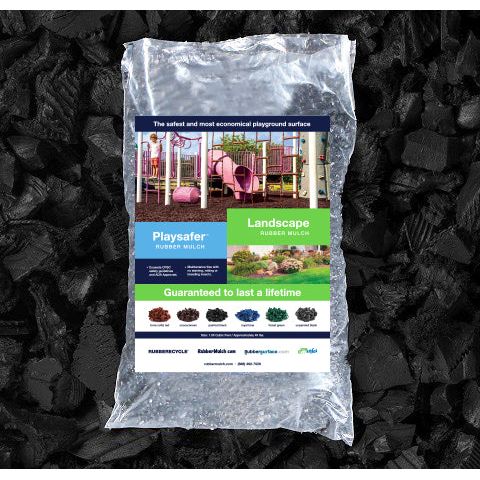 Playsafer Rubber Mulch - Pallet of 40lb. Bags (50 bags)