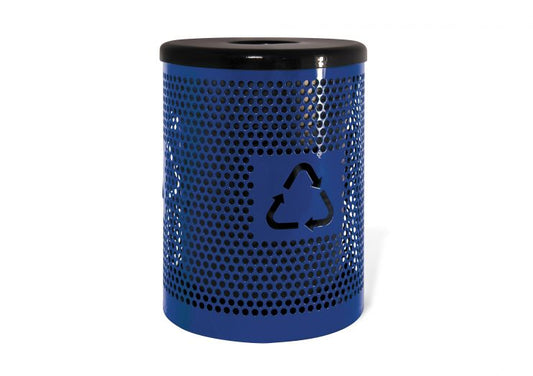 TRASH RECEPTACLE with RECYCLE LOGO Expanded (Diamond)