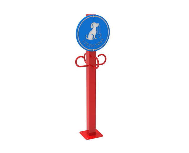 LEASH CHECK WITH HDPE SIGN Leash Check with HDPE Sign / In-Ground