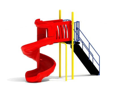 6' Free Standing Spiral Slide Default Title