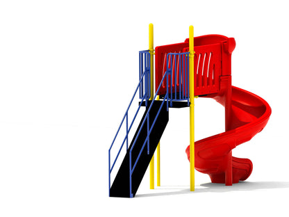 6' Free Standing Spiral Slide Default Title