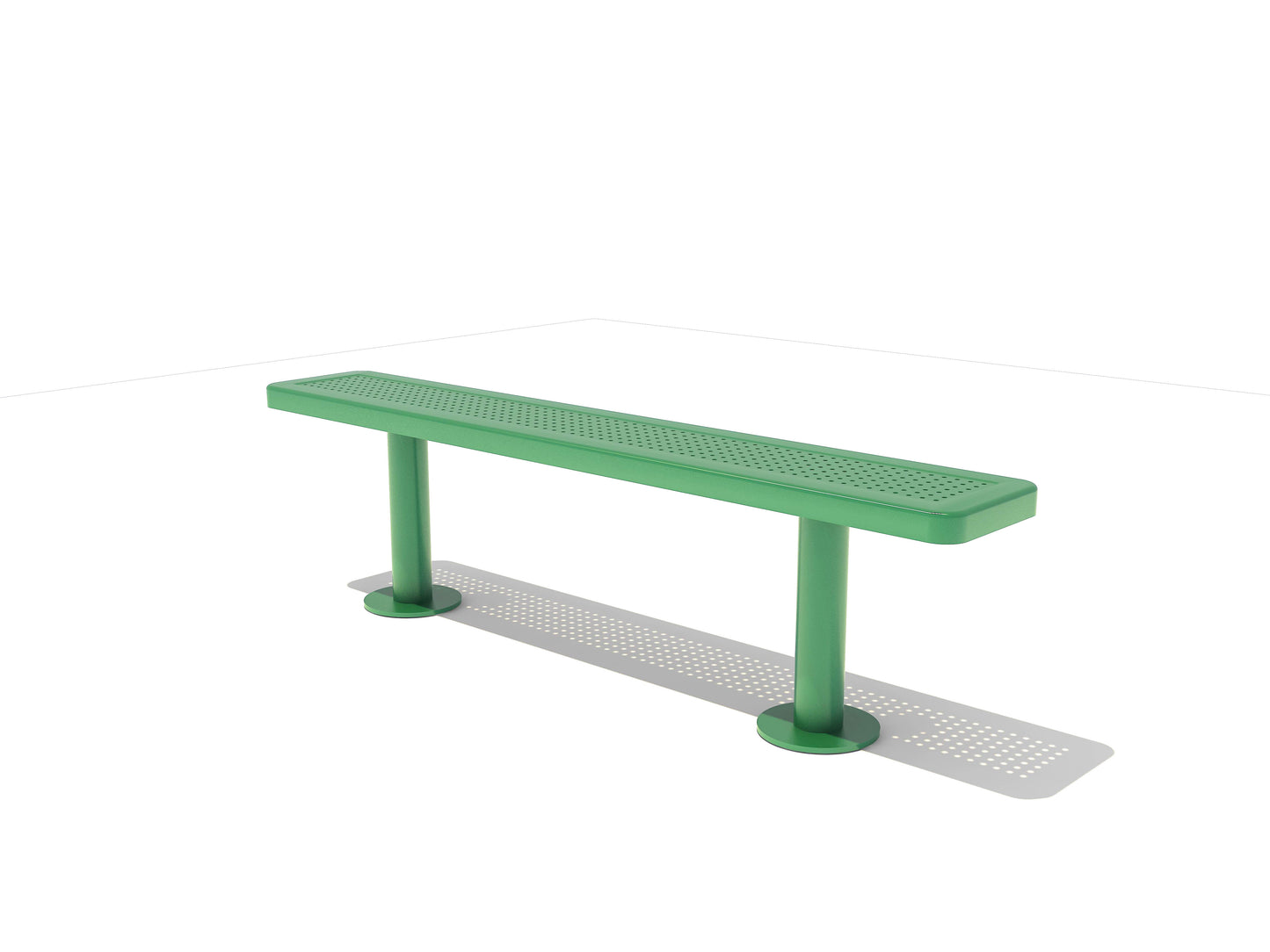 6' Bench without Back - Perforated Default Title