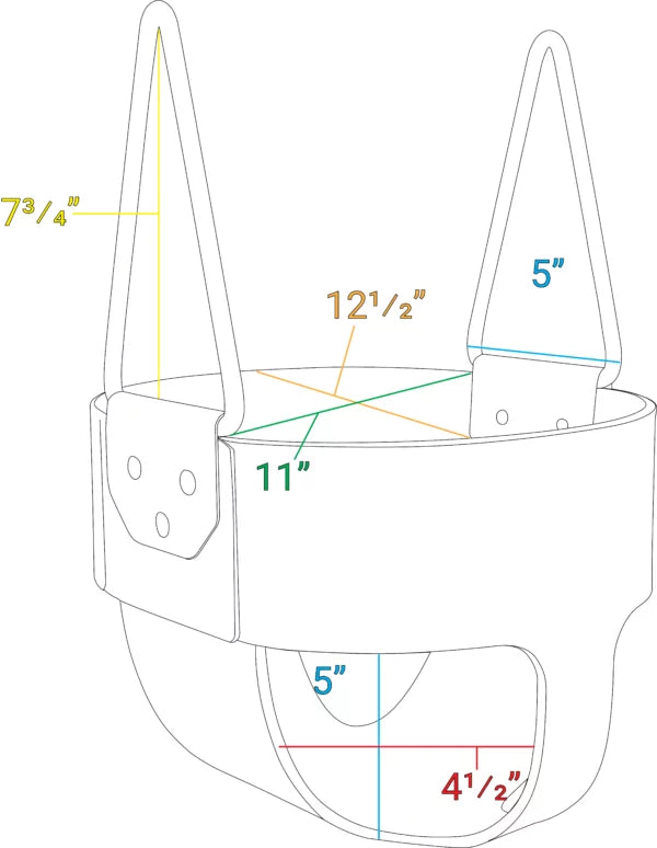 Full Bucket Toddler Rubber Seat w/Insert