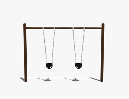 5" Single Post Swing Set 8ft