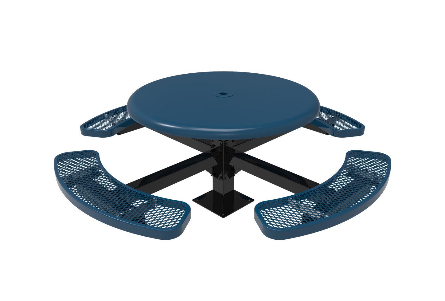 46" Round Solid Top Pedestal Table