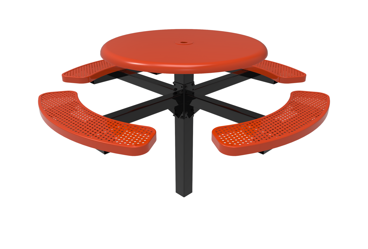 46" Round Solid Top Pedestal Table