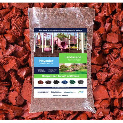 Playsafer Rubber Mulch - Pallet of 40lb. Bags (50 bags)