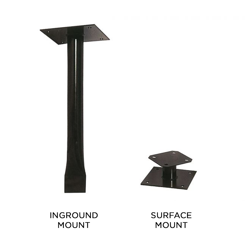 Trash Receptacle Mounting Kits